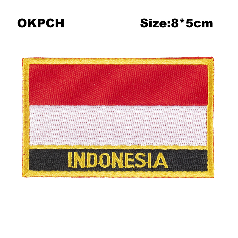 Embroidery In Indonesia - Guatemala Flag เย็บปักถักร้อย Patches เหล็กบน Saw