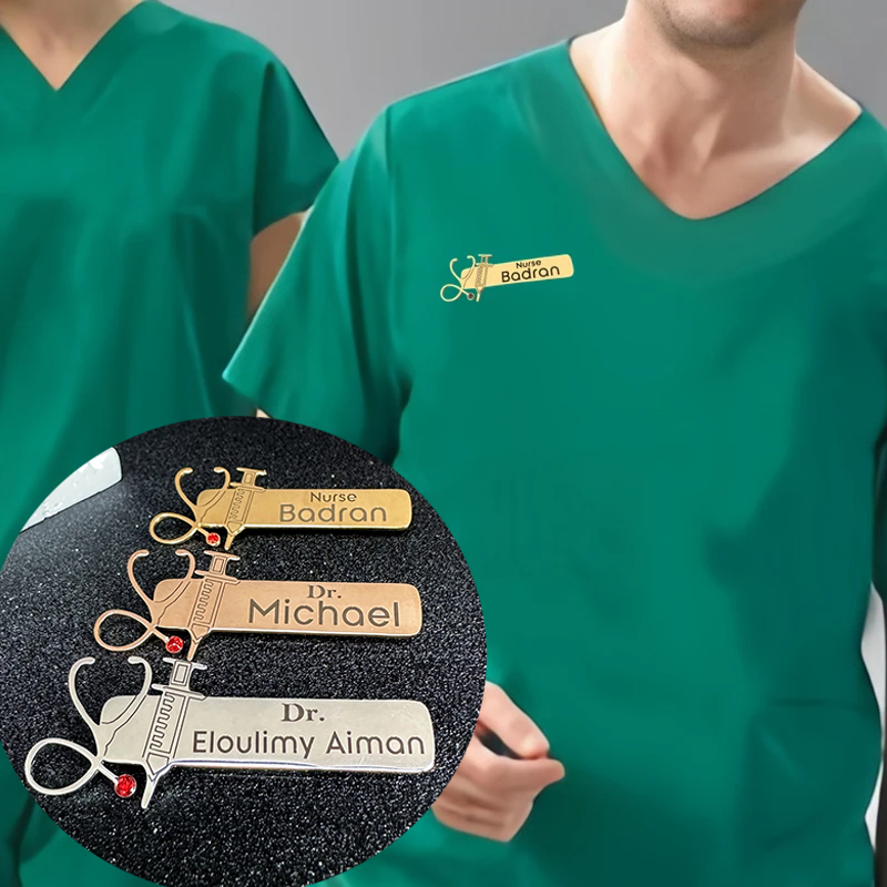 Embroidery Name - WLP Professional เข็มกลัด Pins สําหรับหมอพยาบาล CUSTOM