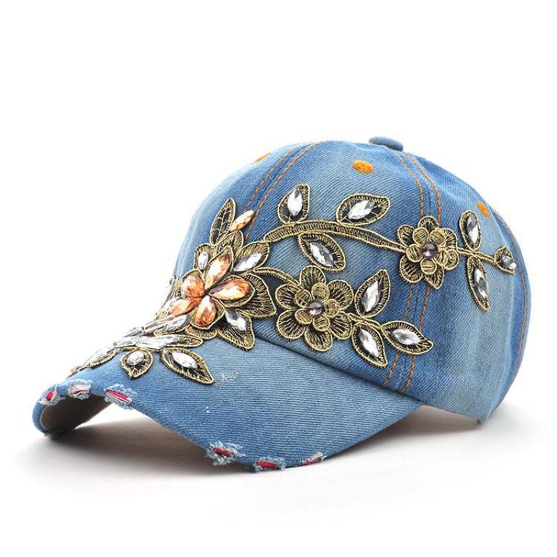 COOK ผู้หญิงเบสบอลหมวกเพชรภาพว - Embroidery On Jeans บทวิจารณ์และราคา