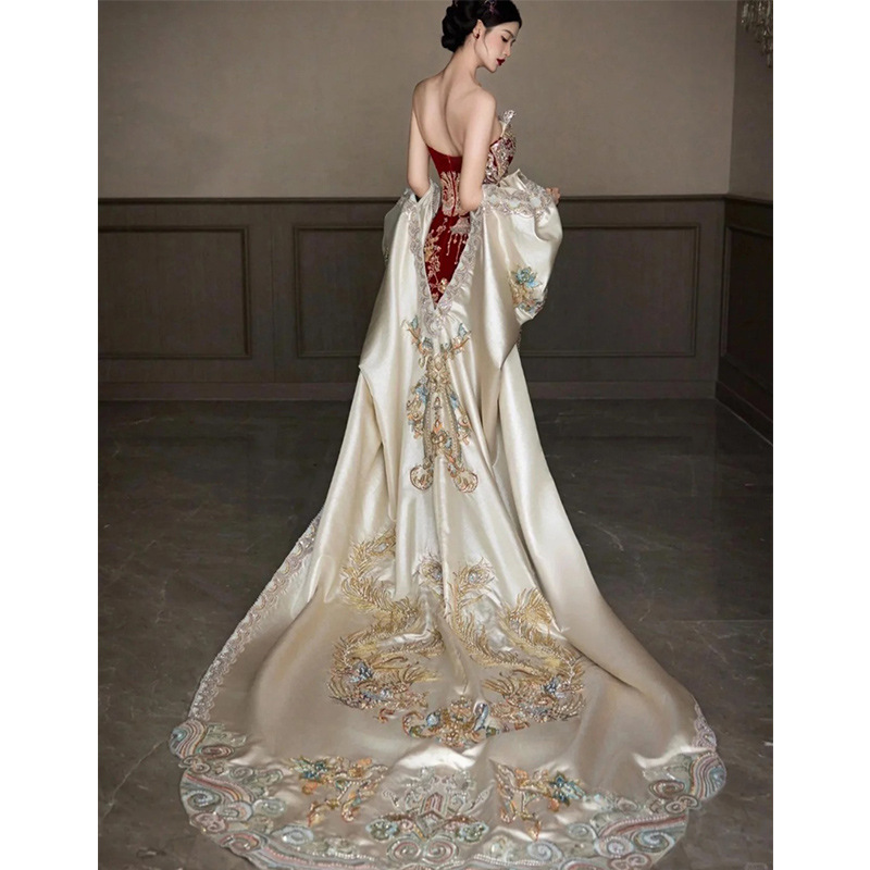 ชุดแต่งงานจีนแบบอินโดนีเซีย คอ - Embroidery In Indonesia บทวิจารณ์และราคา
