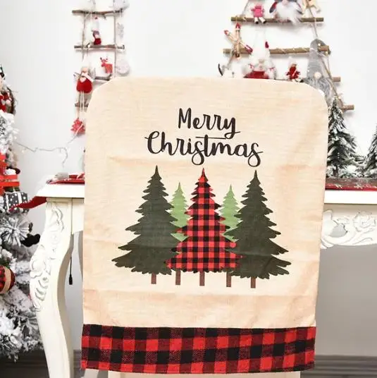 4/6/8pcs เก้าอี้คริสต์มาสผ้าลิ - Embroidery Xmas Tree บทวิจารณ์และราคา