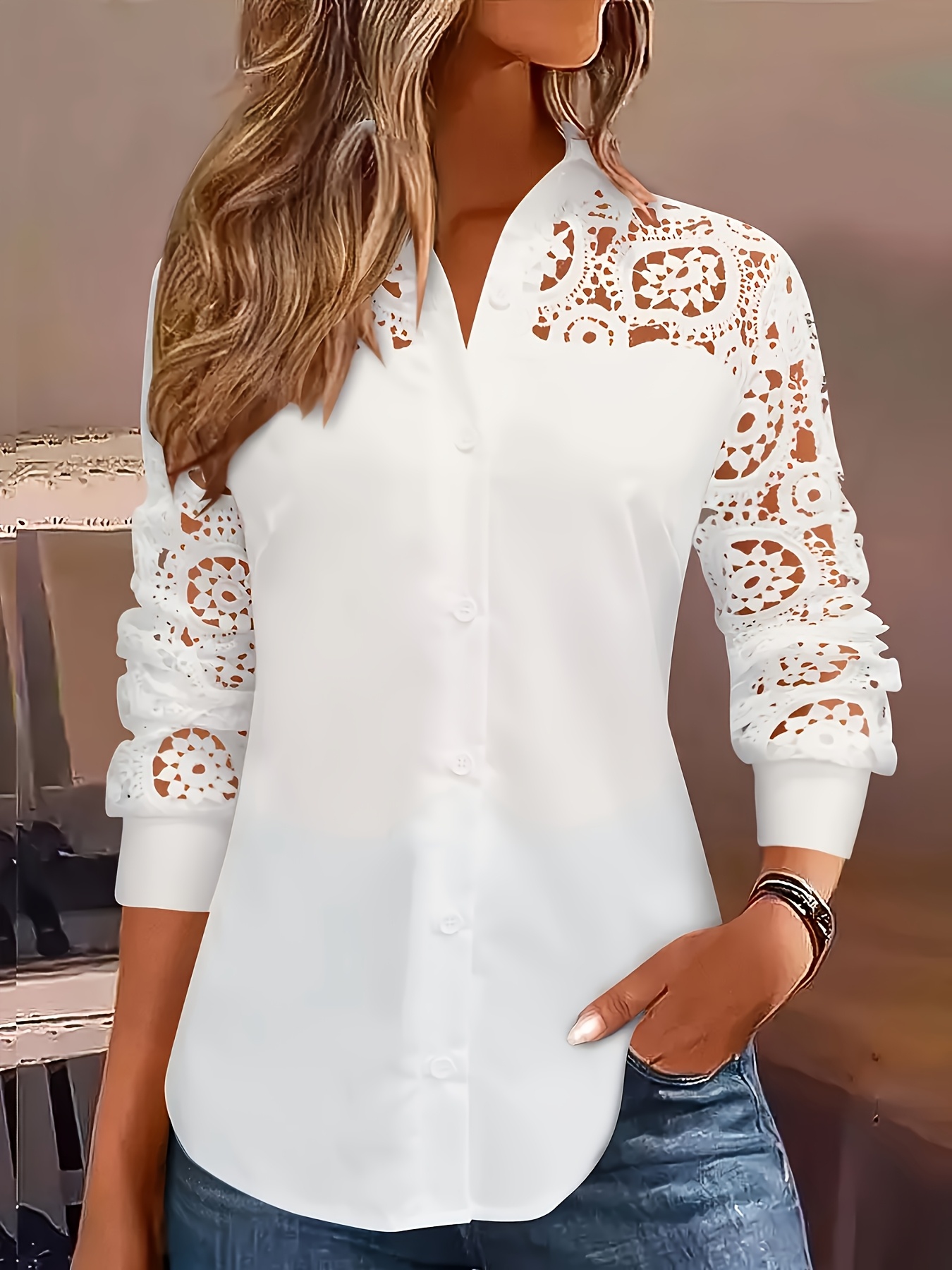 เสื้อเชิ้ตผู้หญิงสไตล์ลำลอง แฟ - Embroidery Online บทวิจารณ์และราคา