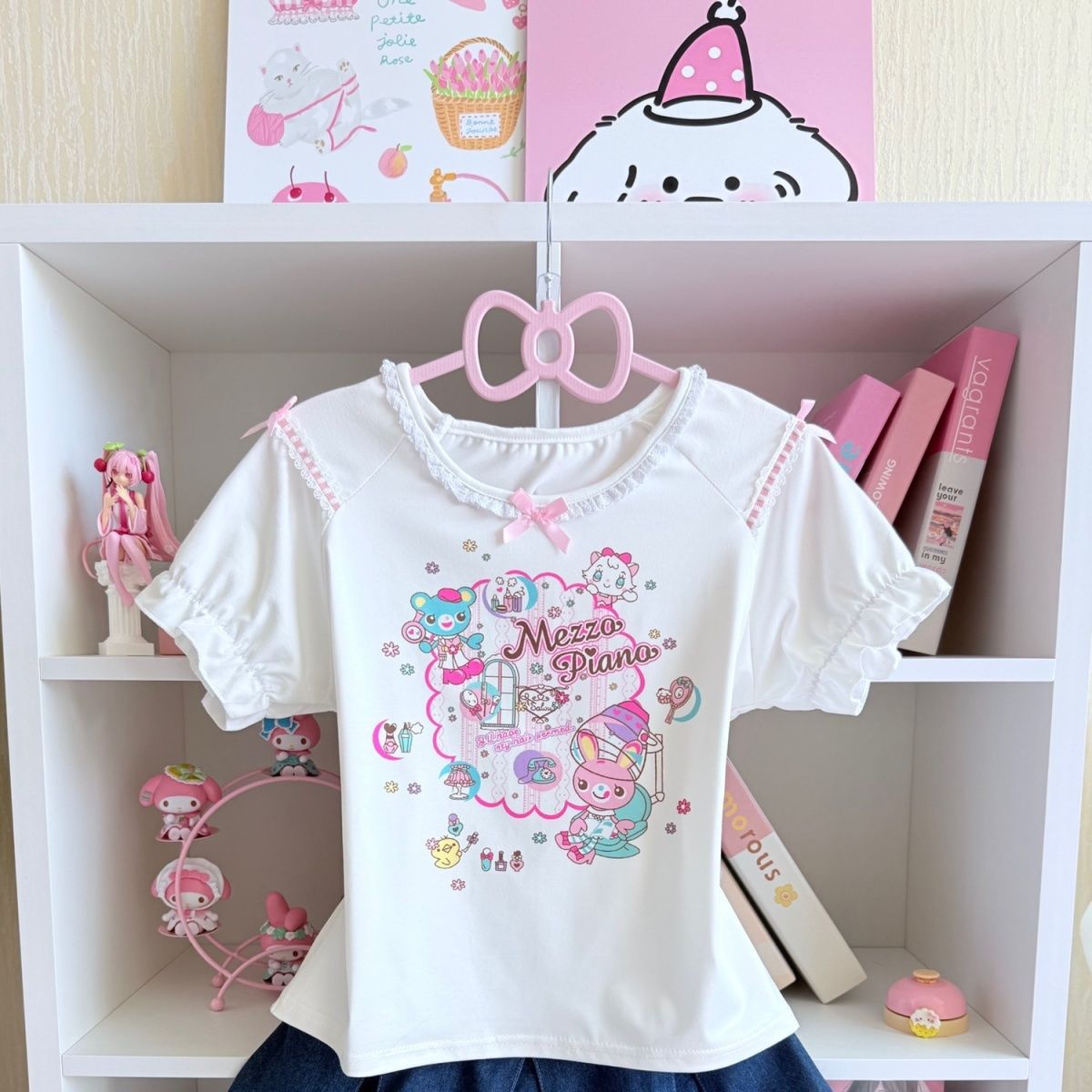 ญี่ปุ่นหวานชุดกระโปรงฤดูร้อนให - Embroidery Cotton Shirt บทวิจารณ์และราคา