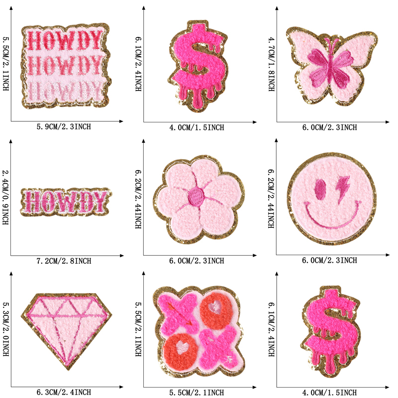 10ชิ้นแผ่นรีดบนผ้ากำมะหยี่แพ็ค - Embroidery Design 3D บทวิจารณ์และราคา