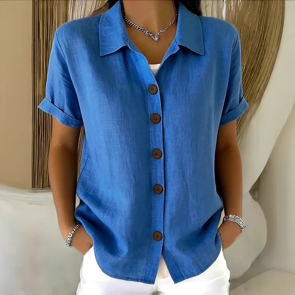 เสื้อเชิ้ตผ้าฝ้ายลินินสำหรับผู - Embroidery Online บทวิจารณ์และราคา