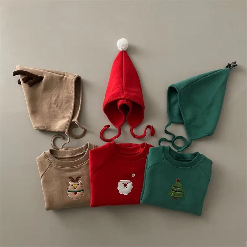 ชุดรอมเปอร์คริสต์มาสสำหรับเด็ก - Embroidery Xmas Tree บทวิจารณ์และราคา