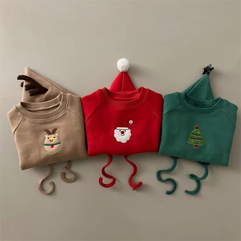 ชุดรอมเปอร์คริสต์มาสสำหรับเด็ก - Embroidery Xmas Tree บทวิจารณ์และราคา