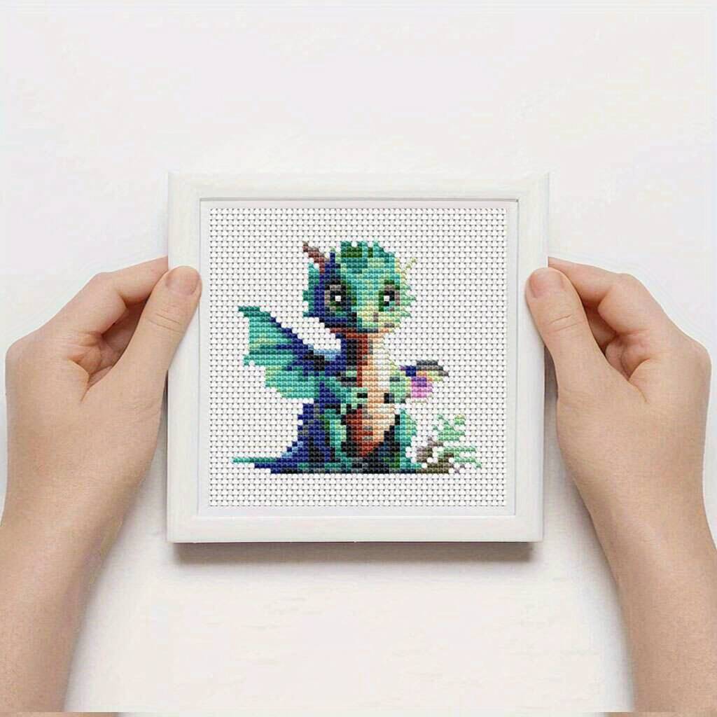 ชุดปักครอสติชลายมังกร 12 ชิ้น  - Embroidery Job บทวิจารณ์และราคา