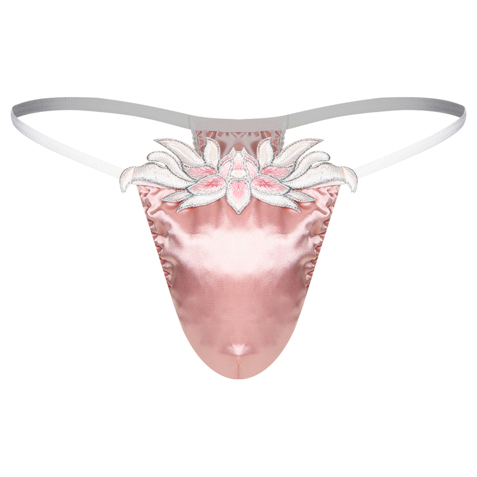 กางเกงในชายแบบ T-back ลายดอกไม - Embroidery Underwear บทวิจารณ์และราคา