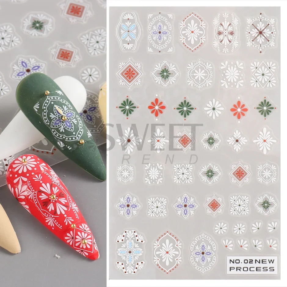 3D Bohemian Matte ใหม่สติกเกอร - Embroidery Design 3D บทวิจารณ์และราคา