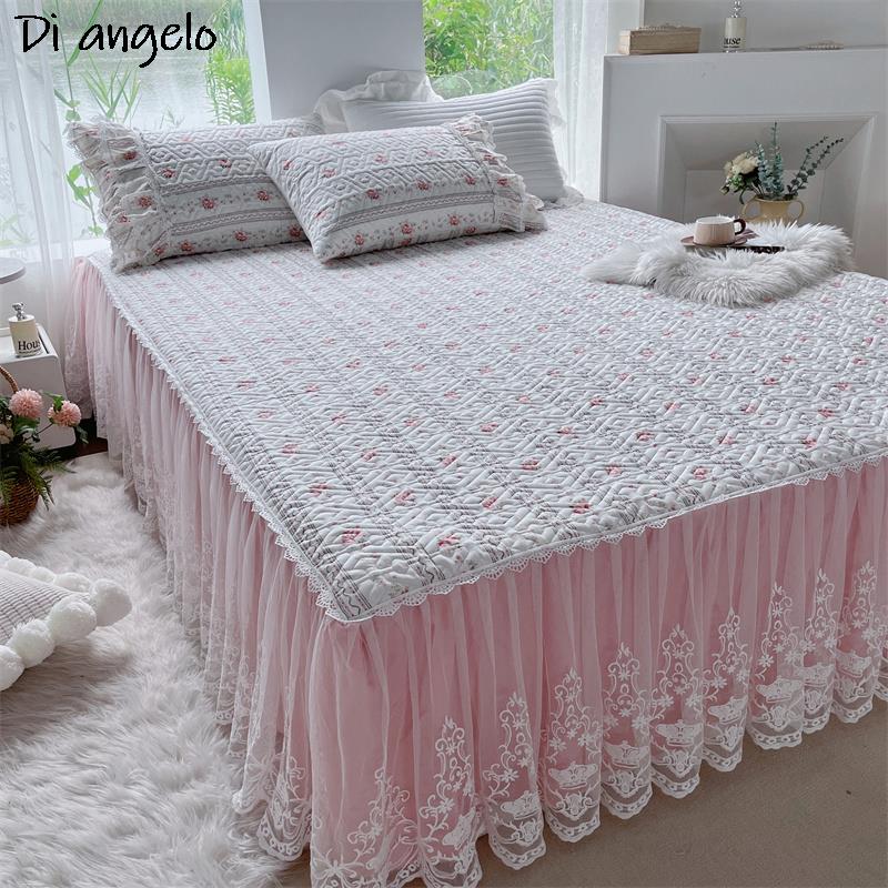 ผ้าฝ้ายลูกไม้เย็บปักถักร้อยหนา - Embroidery Quilt Cover บทวิจารณ์และราคา