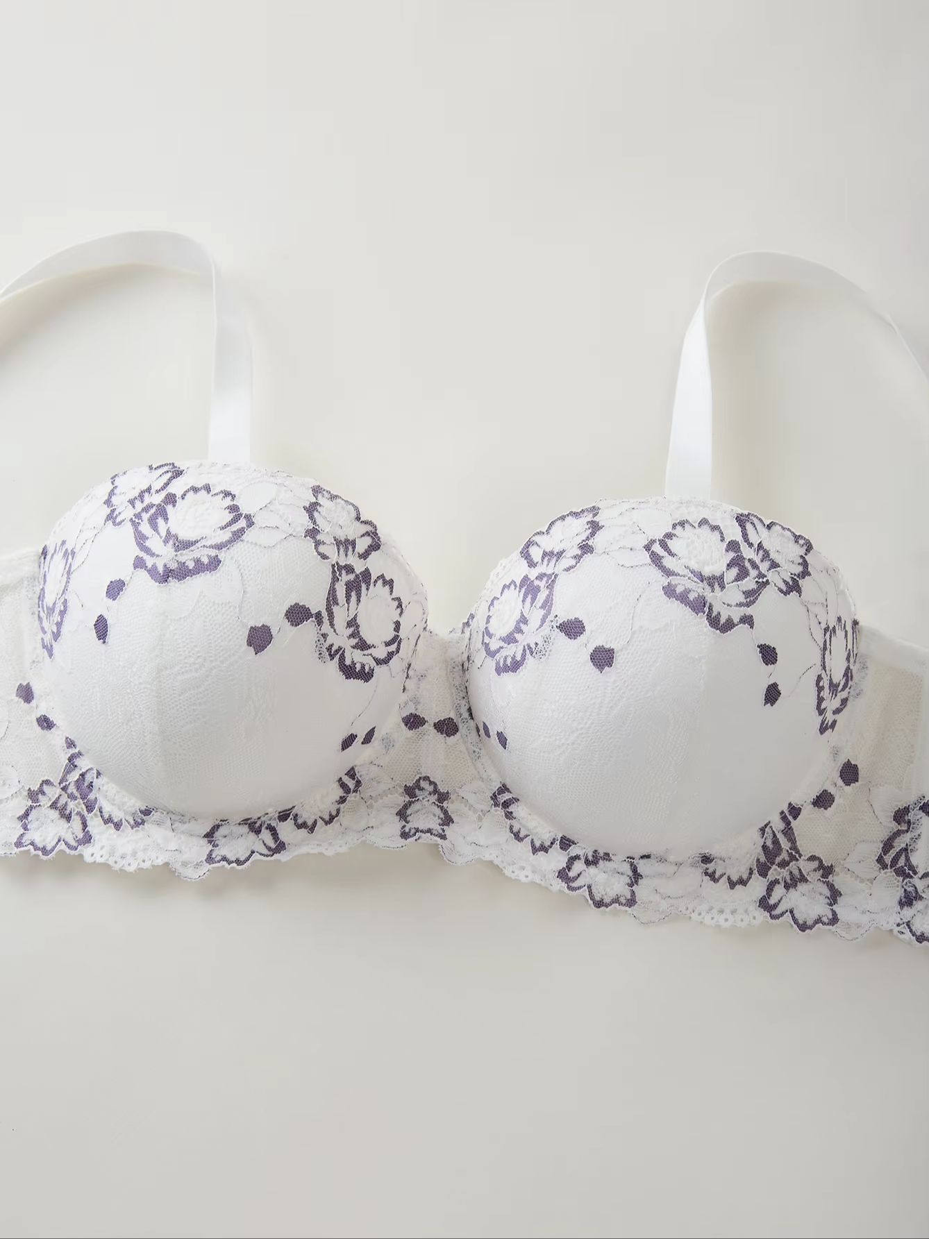 บราลูกไม้ปักลายสำหรับผู้หญิงไซ - Embroidery Underwear บทวิจารณ์และราคา