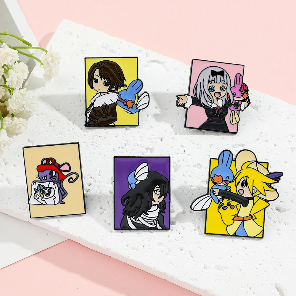 เข็มกลัดโลหะลายตัวละครโปเกมอน  - Embroidery Textile บทวิจารณ์และราคา