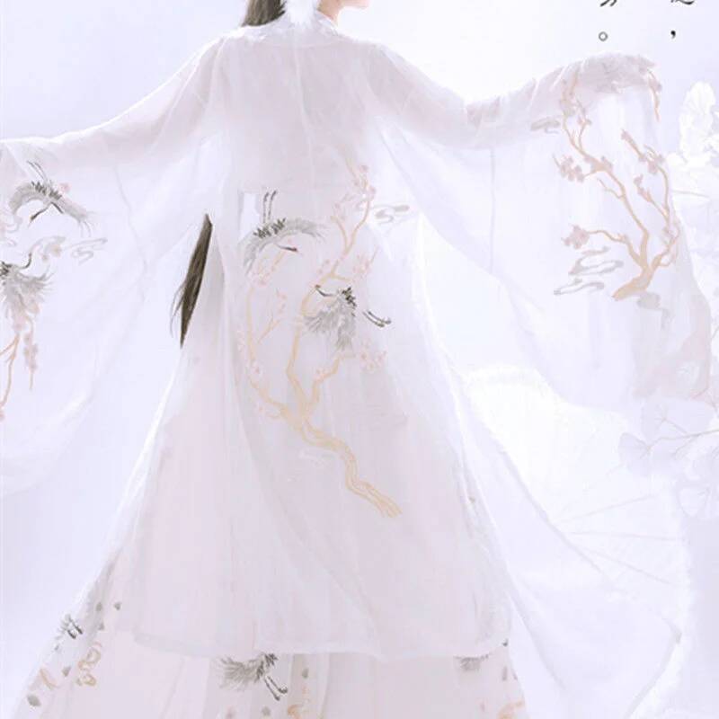ชุดฮั่นฝูโบราณจีนสำหรับผู้หญิง - Embroidery Cotton Shirt บทวิจารณ์และราคา