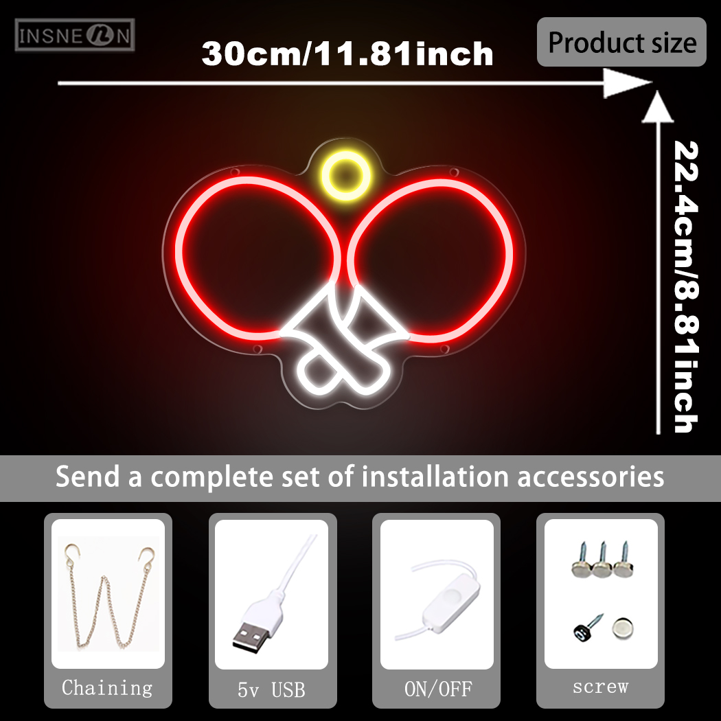 ปิงปองป้ายนีออน LED Commercial - Embroidery Studio บทวิจารณ์และราคา