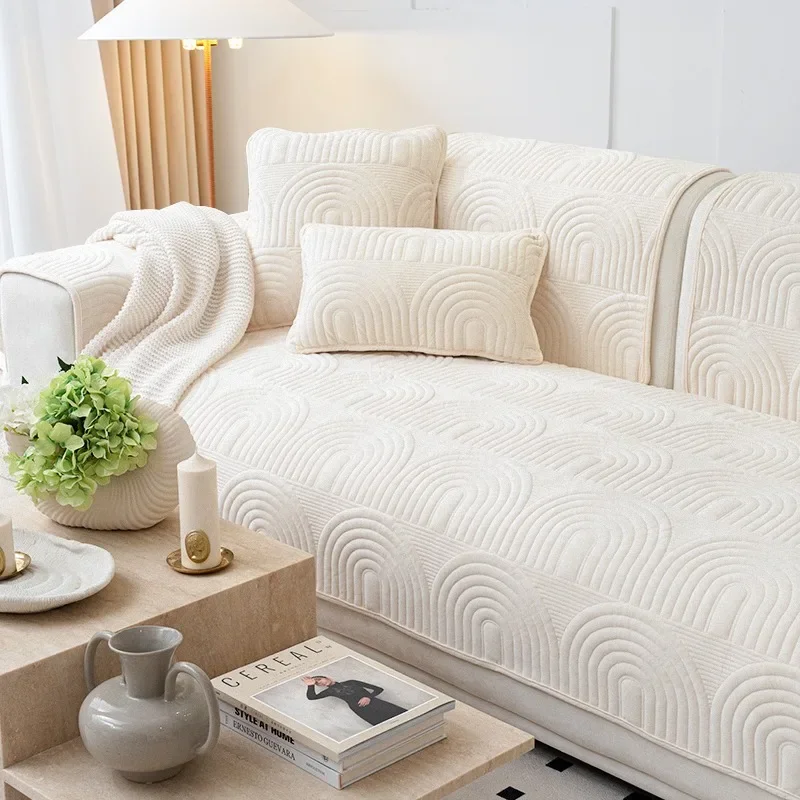 เบาะโซฟาผ้ากำมะหยี่สีพื้น ปักล - Embroidery Quilt Cover บทวิจารณ์และราคา