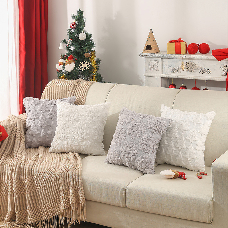 45x45 ซม.คริสต์มาสเกล็ดหิมะเย็ - Embroidery Xmas Tree บทวิจารณ์และราคา