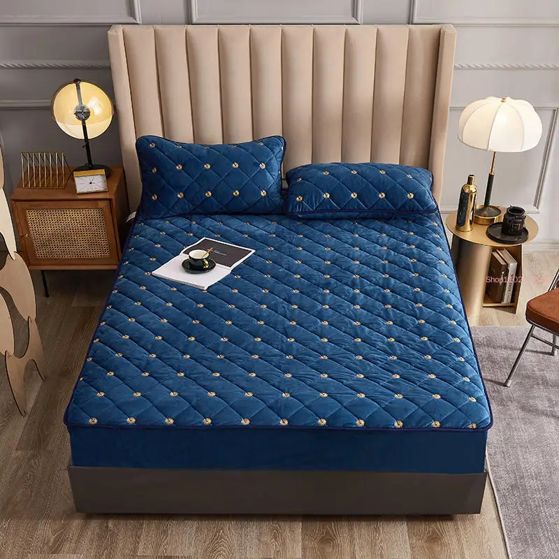 เย็บปักถักร้อยที่นอน Thicken ก - Embroidery Quilt Cover บทวิจารณ์และราคา