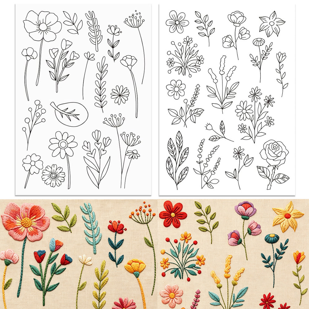กระดาษลายปักแบบละลายน้ำได้ ลาย - Embroidery Meaning บทวิจารณ์และราคา