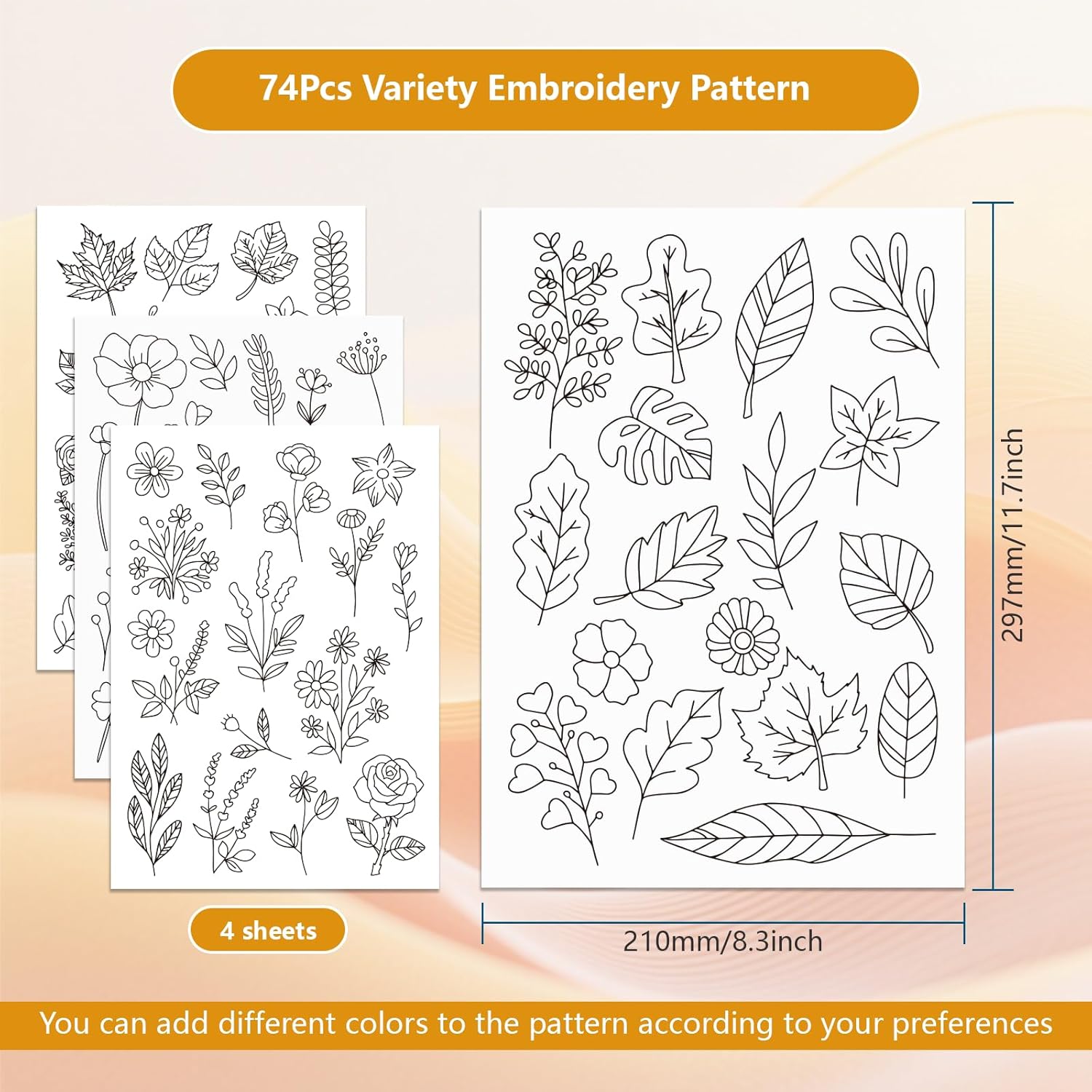 กระดาษลายปักแบบละลายน้ำได้ ลาย - Embroidery Meaning บทวิจารณ์และราคา