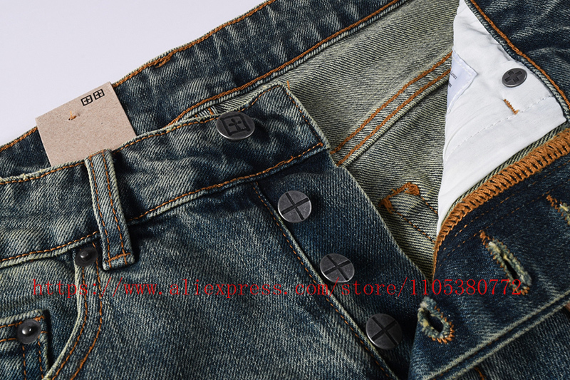 กางเกงยีนส์ขาสั้นสีน้ำเงินฟอกส - Embroidery On Jeans บทวิจารณ์และราคา