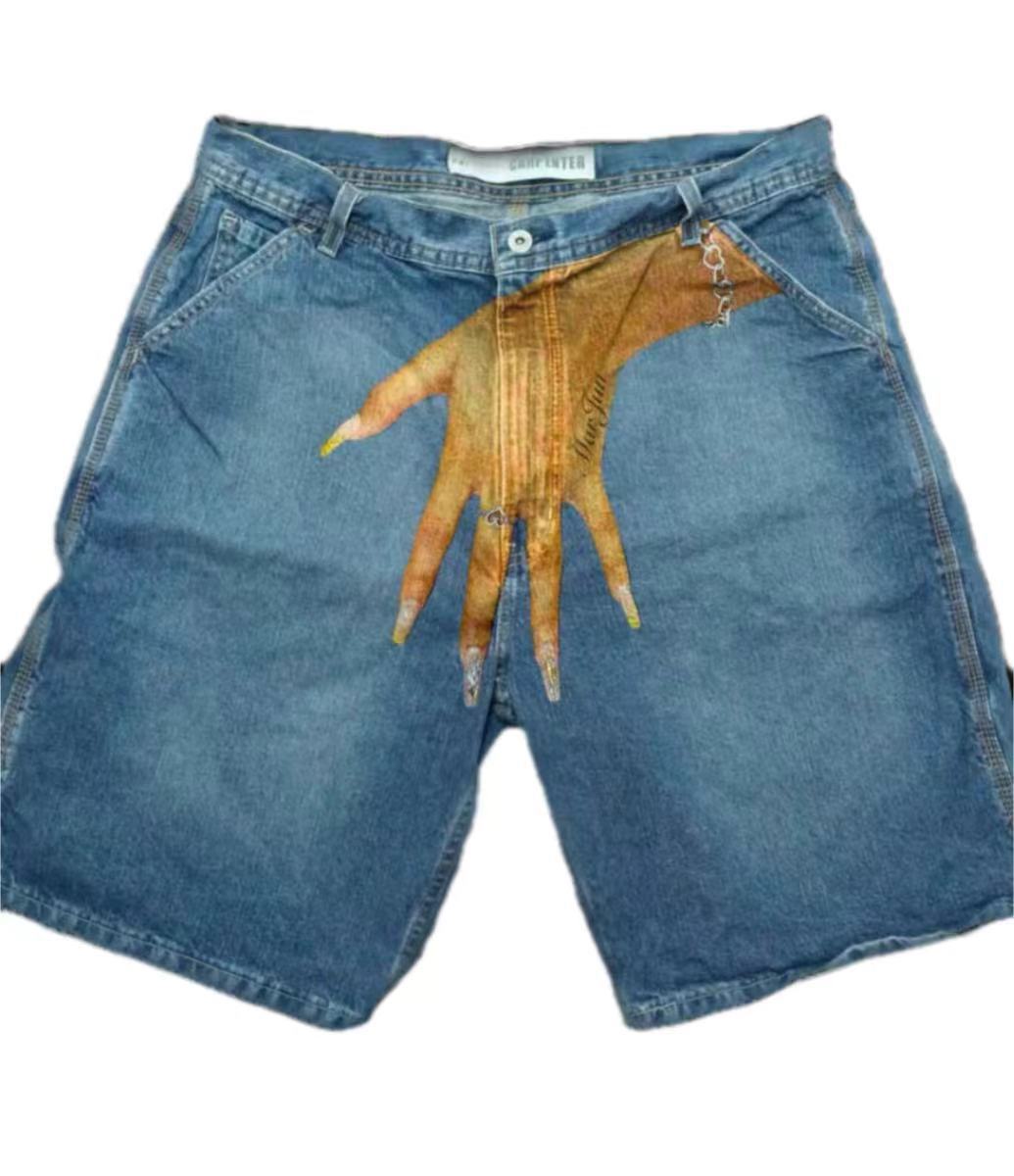 กางเกงยีนส์ขาสั้นสไตล์วินเทจ D - Embroidery On Jeans บทวิจารณ์และราคา