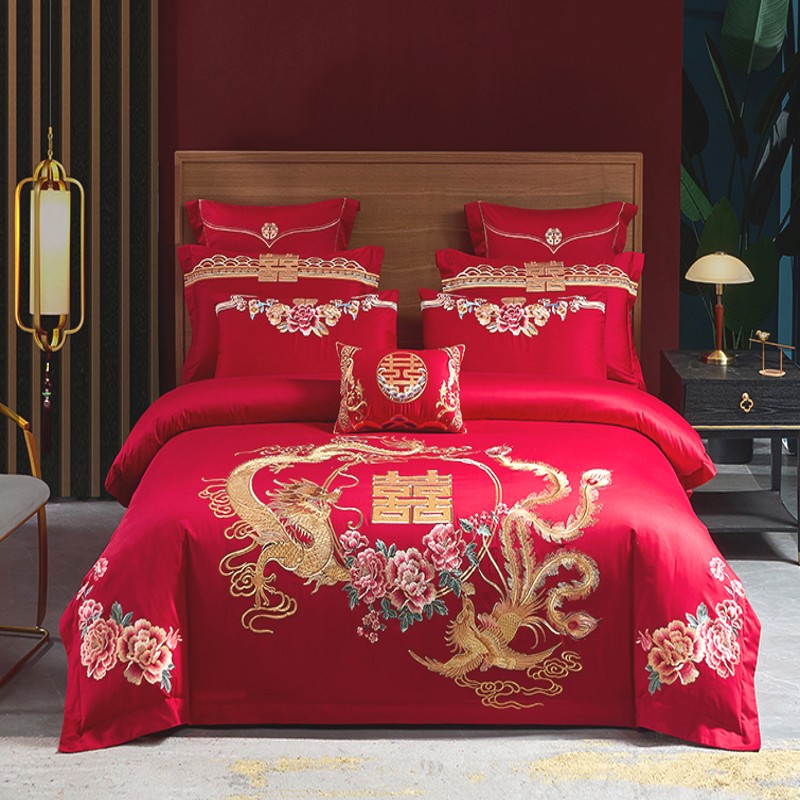 ชุดเครื่องนอนผ้าฝ้าย 100% ลายป - Embroidery Quilt Cover บทวิจารณ์และราคา