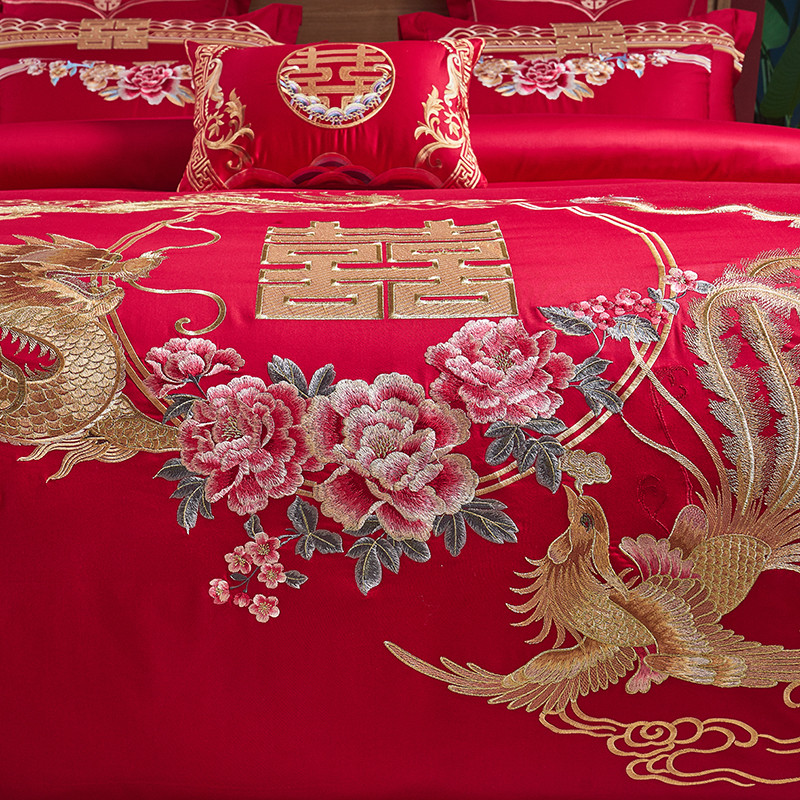 ชุดเครื่องนอนผ้าฝ้าย 100% ลายป - Embroidery Quilt Cover บทวิจารณ์และราคา