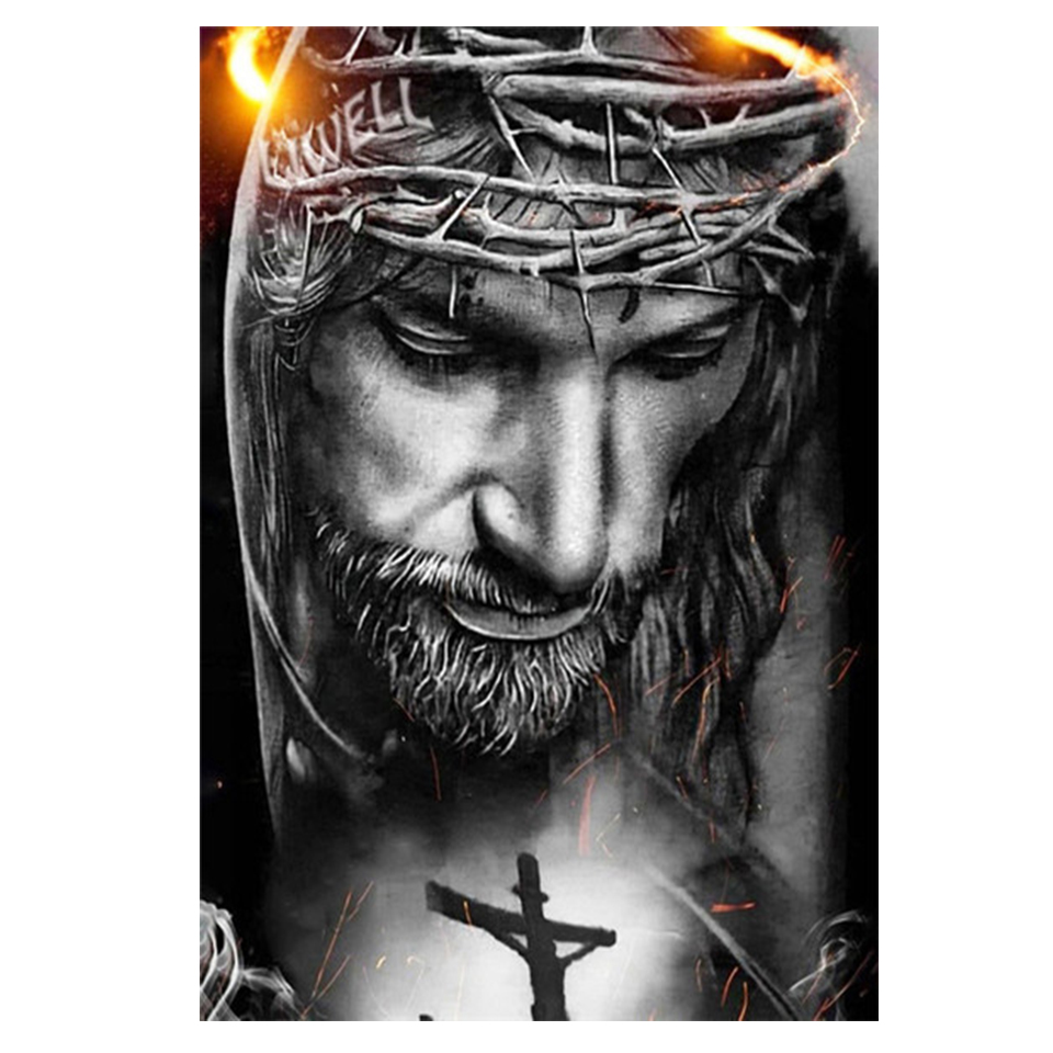 พระเยซู 5D DIY เพชรจิตรกรรมชุด - Embroidery Jesus บทวิจารณ์และราคา