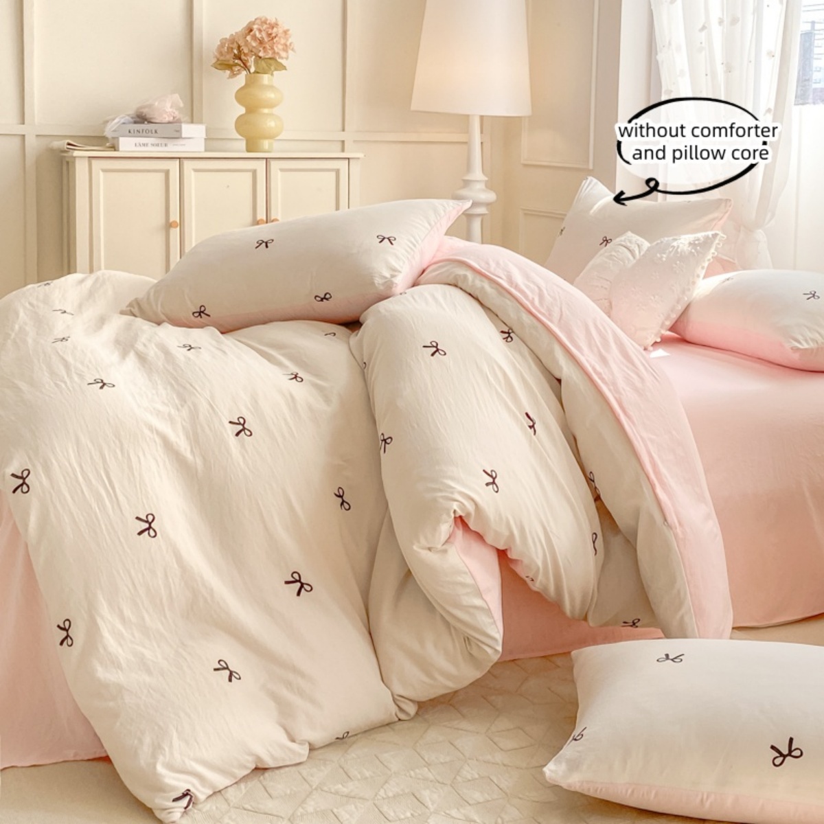 ชุดผ้าปูที่นอน 3 ชิ้น ชุดผ้าปู - Embroidery Quilt Cover บทวิจารณ์และราคา