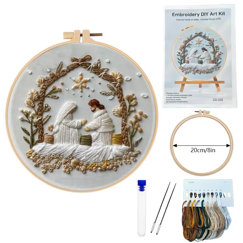 ชุดปักครอสติชลายพระเยซูประสูติ - Embroidery Jesus บทวิจารณ์และราคา