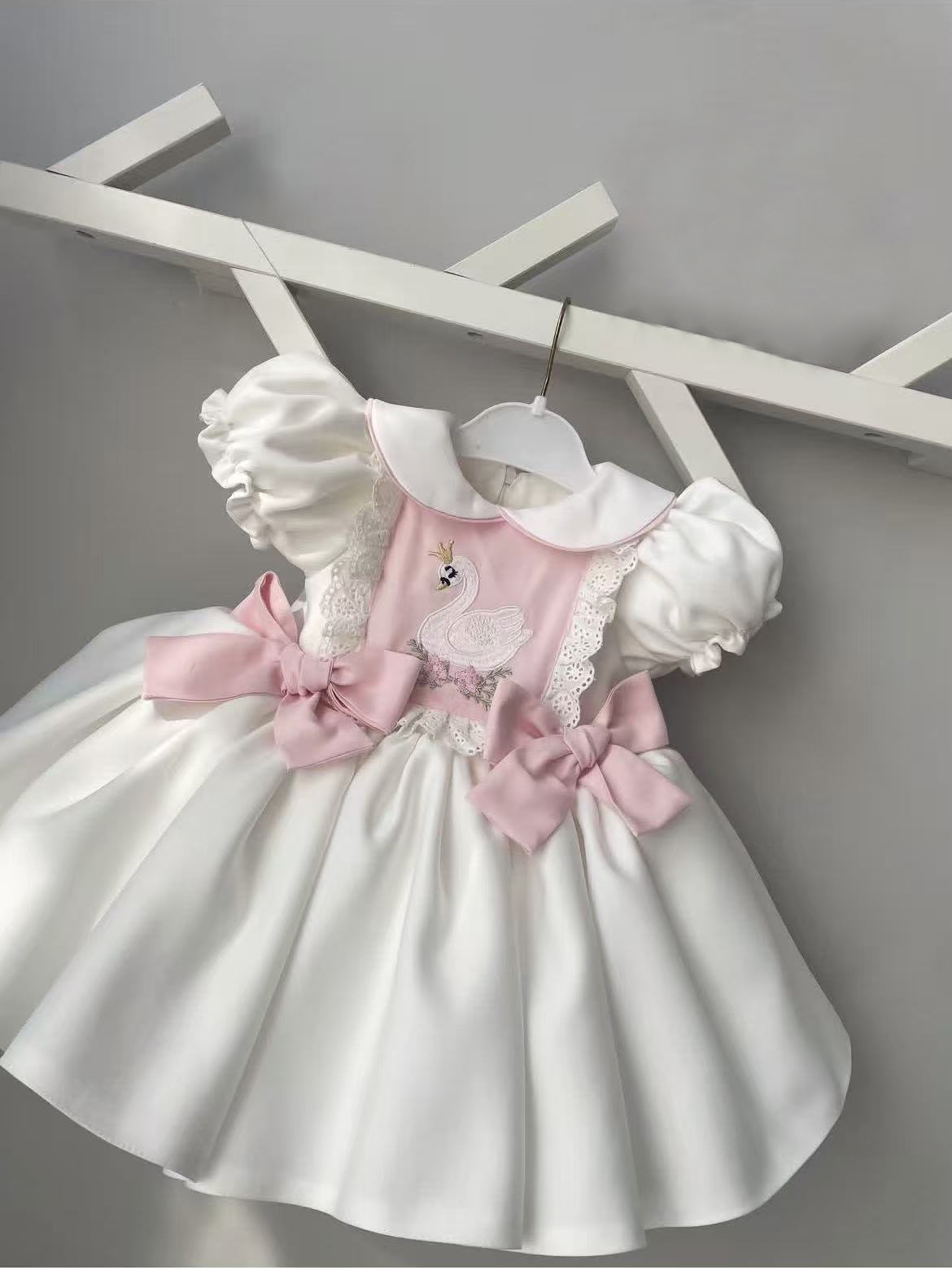 0-12Y เด็กผู้หญิงฤดูร้อนสีขาวป - Embroidery White Dress บทวิจารณ์และราคา
