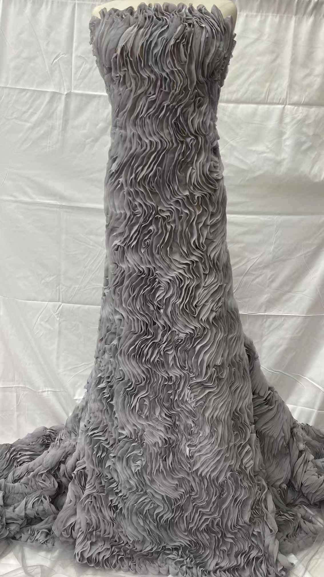 ออกแบบใหม่แอฟริกันผ้าลูกไม้Tul - Embroidery Design 3D บทวิจารณ์และราคา