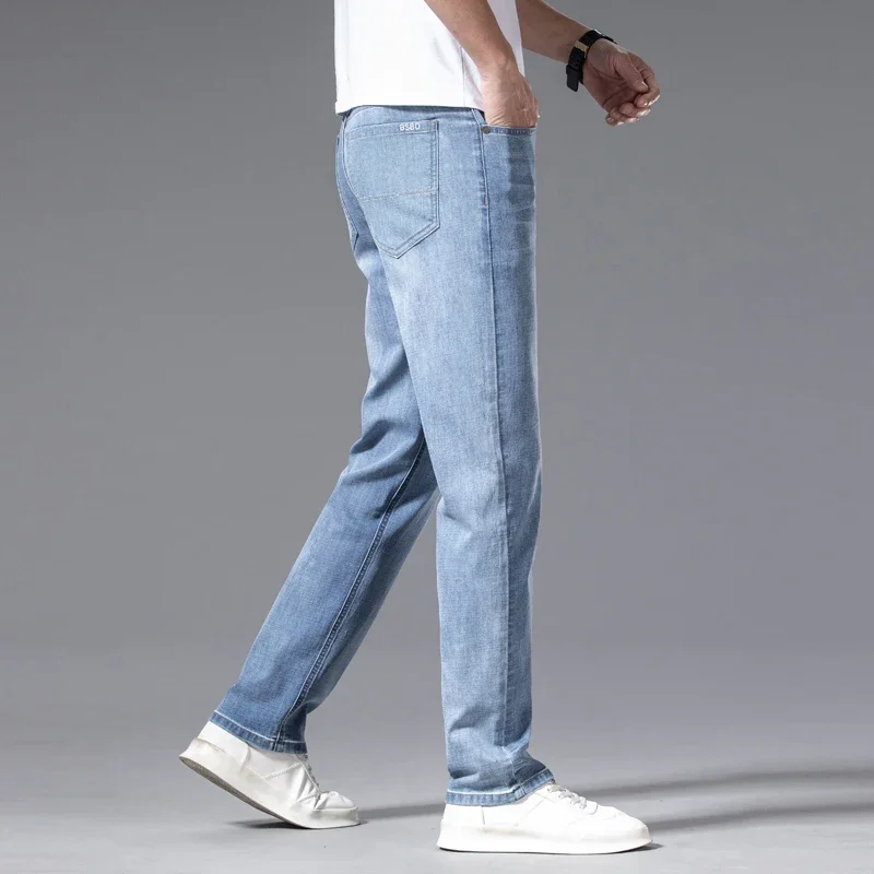 2024 ชายฤดูใบไม้ร่วงใหม่ตรงกาง - Embroidery On Jeans บทวิจารณ์และราคา