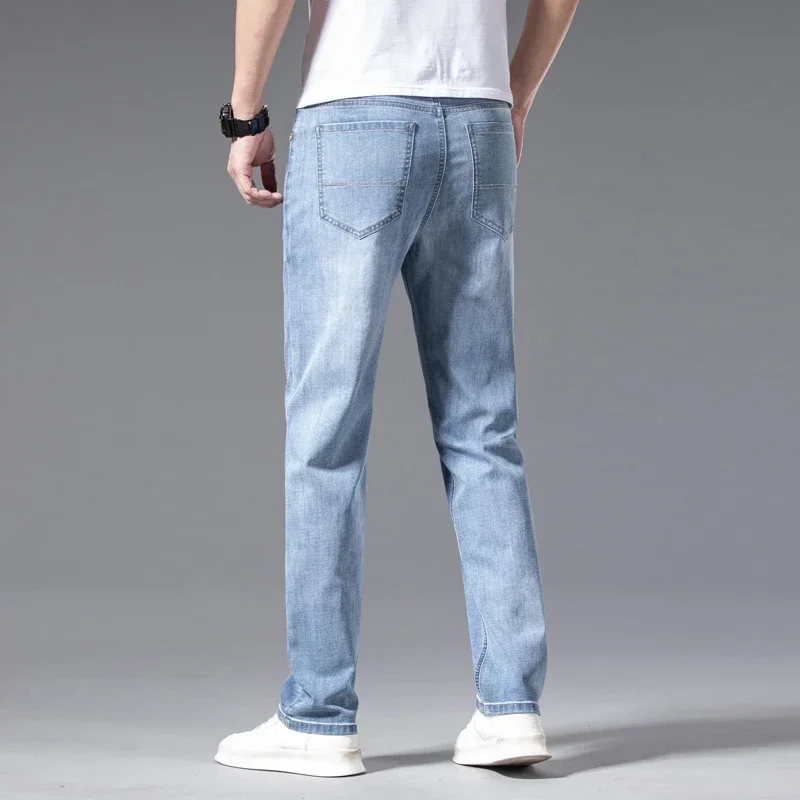 2024 ชายฤดูใบไม้ร่วงใหม่ตรงกาง - Embroidery On Jeans บทวิจารณ์และราคา