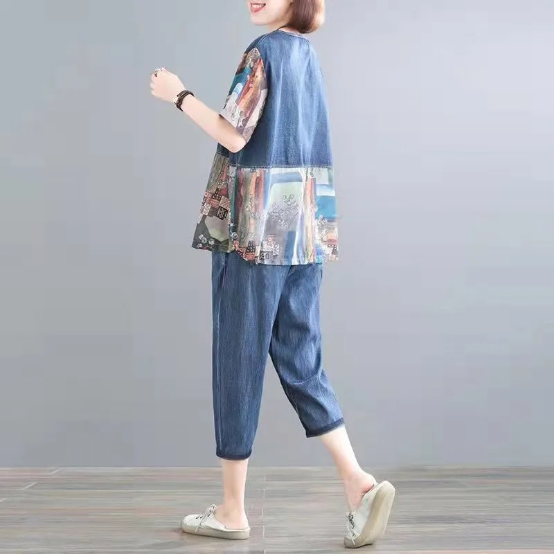 5XL ฤดูร้อนผู้หญิงกางเกงยีนส์ช - Embroidery On Jeans บทวิจารณ์และราคา