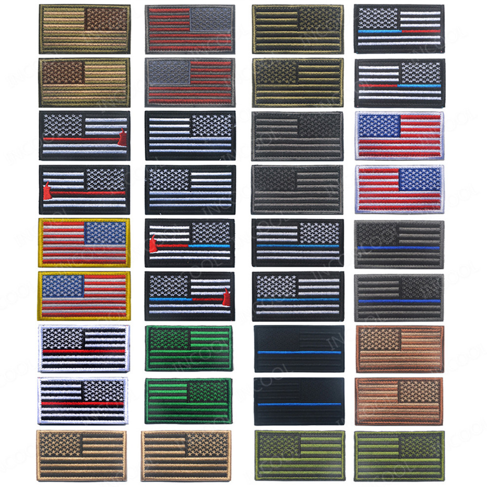 แผ่นผ้าปักลายธงชาติอเมริกัน2ชิ - Embroidery Uk บทวิจารณ์และราคา