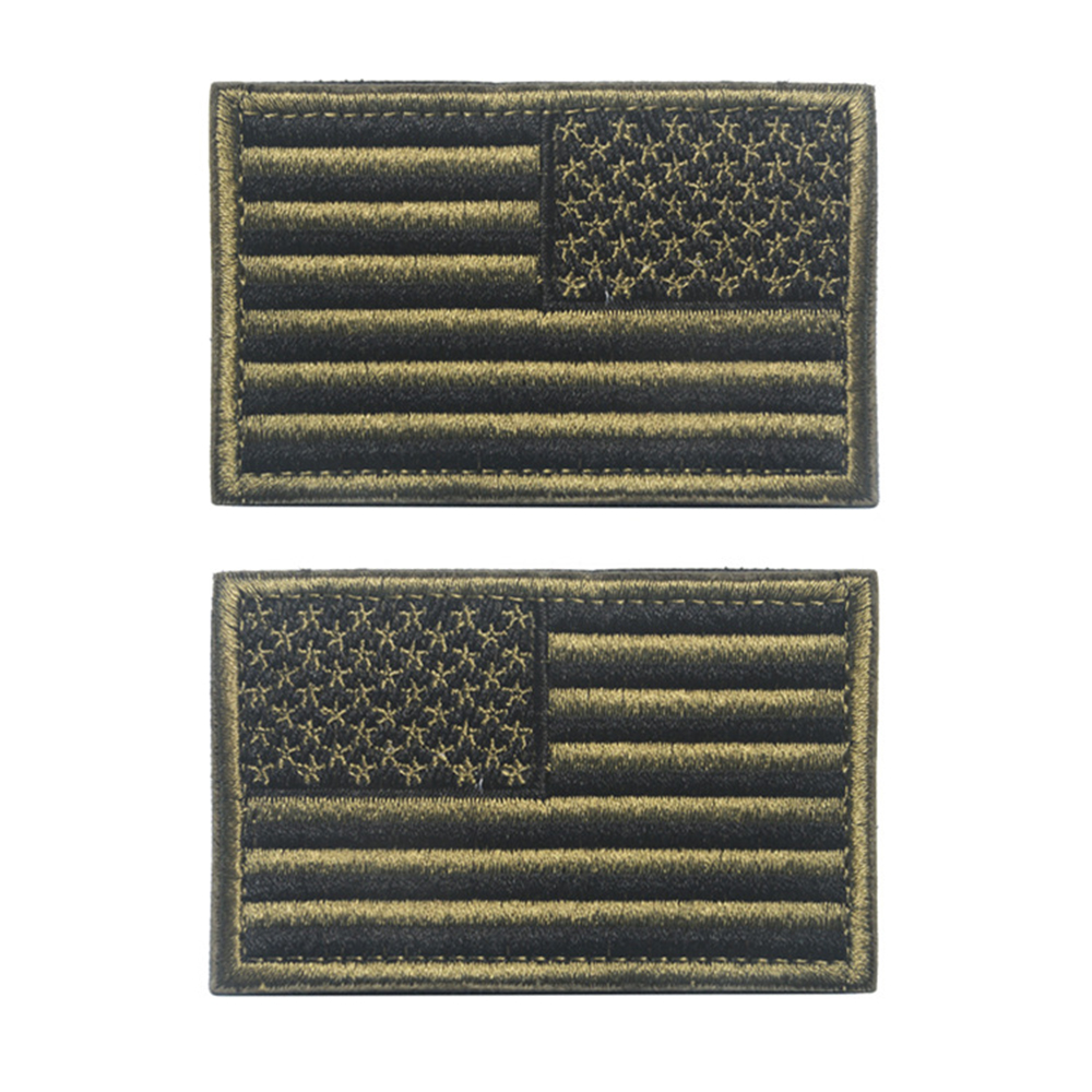 แผ่นผ้าปักลายธงชาติอเมริกัน2ชิ - Embroidery Uk บทวิจารณ์และราคา
