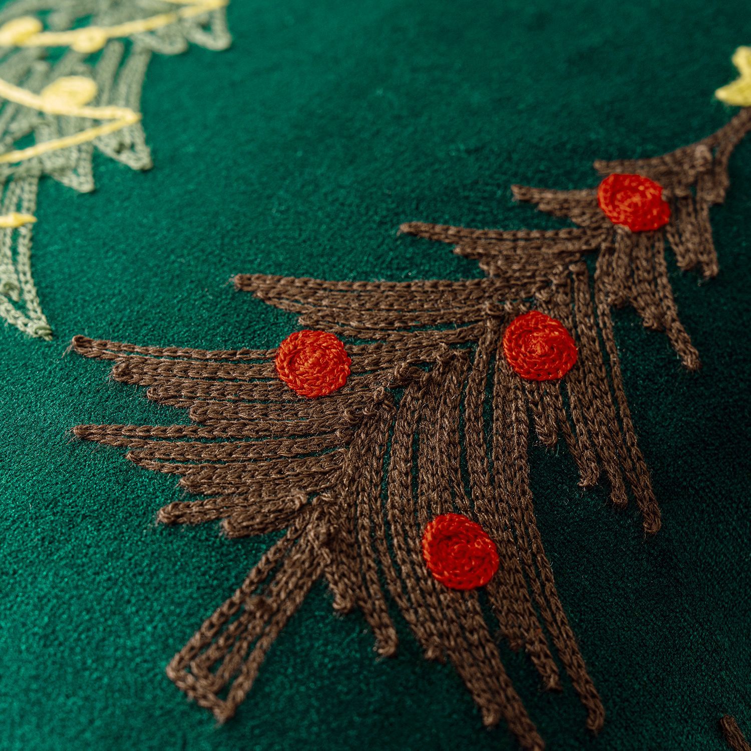 ปลอกหมอนปักลายคริสต์มาส 1 ชิ้น - Embroidery Xmas Tree บทวิจารณ์และราคา
