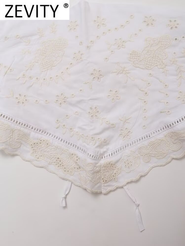 Zevity เสื้อเกาะอกปักลายเซ็กซี - Embroidery Online บทวิจารณ์และราคา