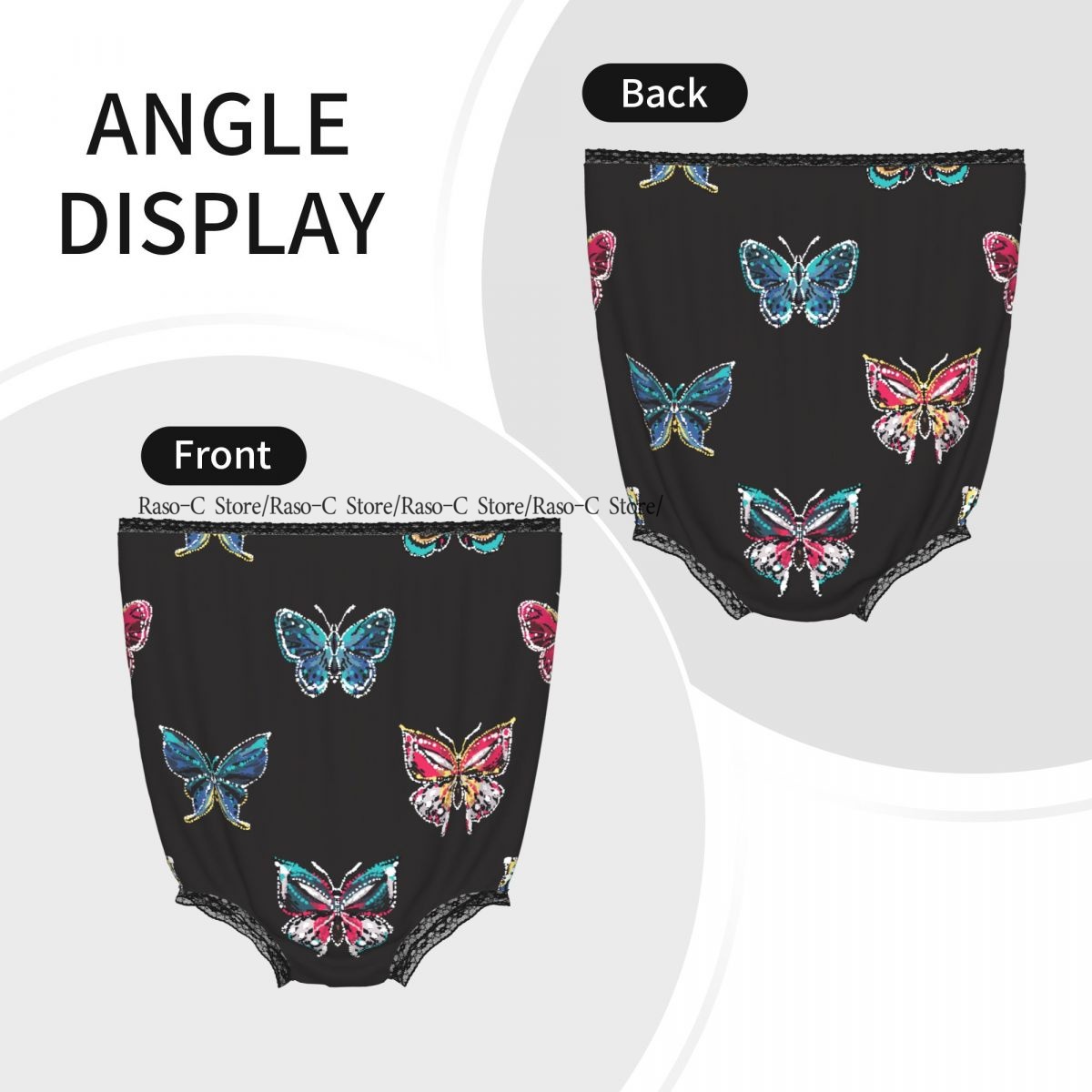 กางเกงในปักลายผีเสื้อเขตร้อนปร - Embroidery Underwear บทวิจารณ์และราคา