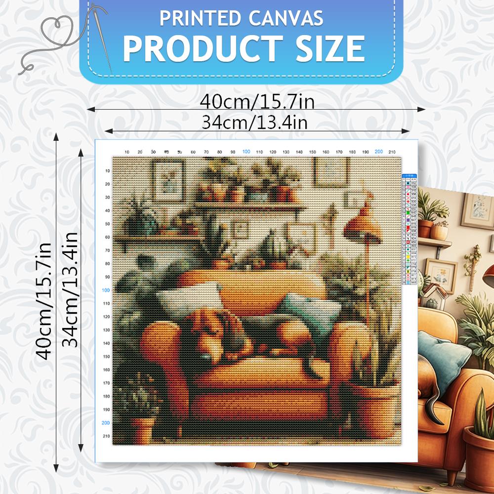 ชุดเย็บปักครอสติช HUACAN ลายสุ - Embroidery Job บทวิจารณ์และราคา
