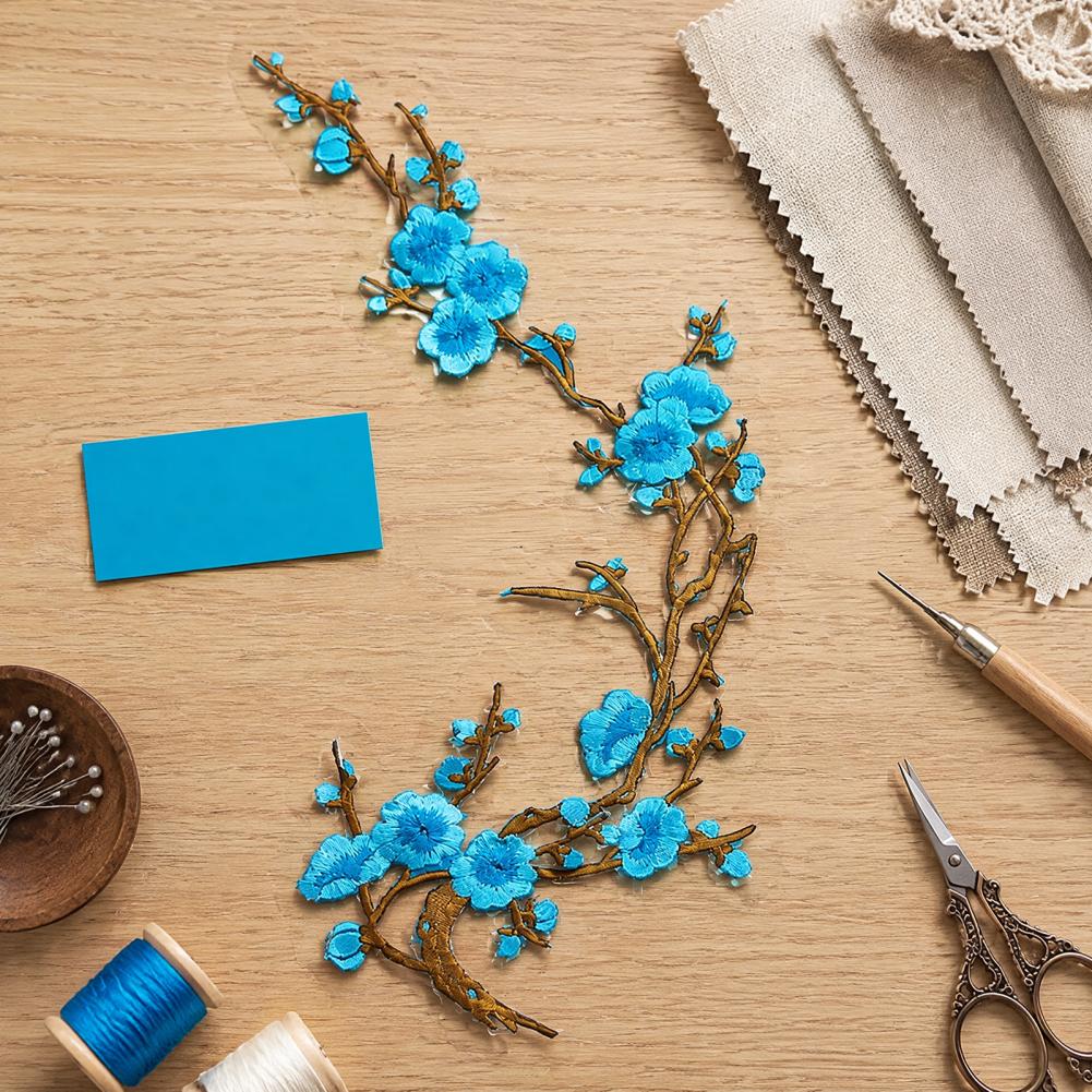 แพทช์ปักลายดอกพลัมสำหรับกระเป๋ - Embroidery On Jeans บทวิจารณ์และราคา