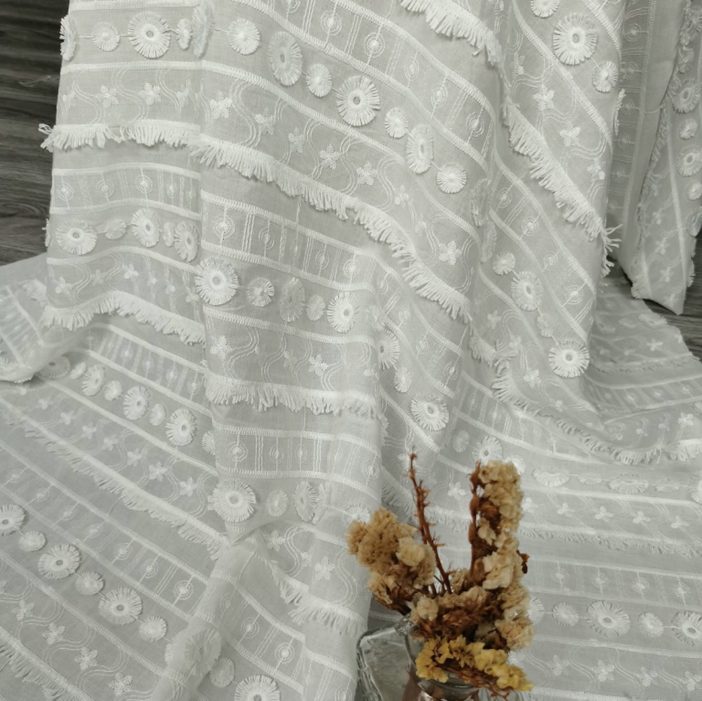 ผ้าปักลายดอกไม้ 3 มิติ ผ้าฝ้าย - Embroidery Design 3D บทวิจารณ์และราคา