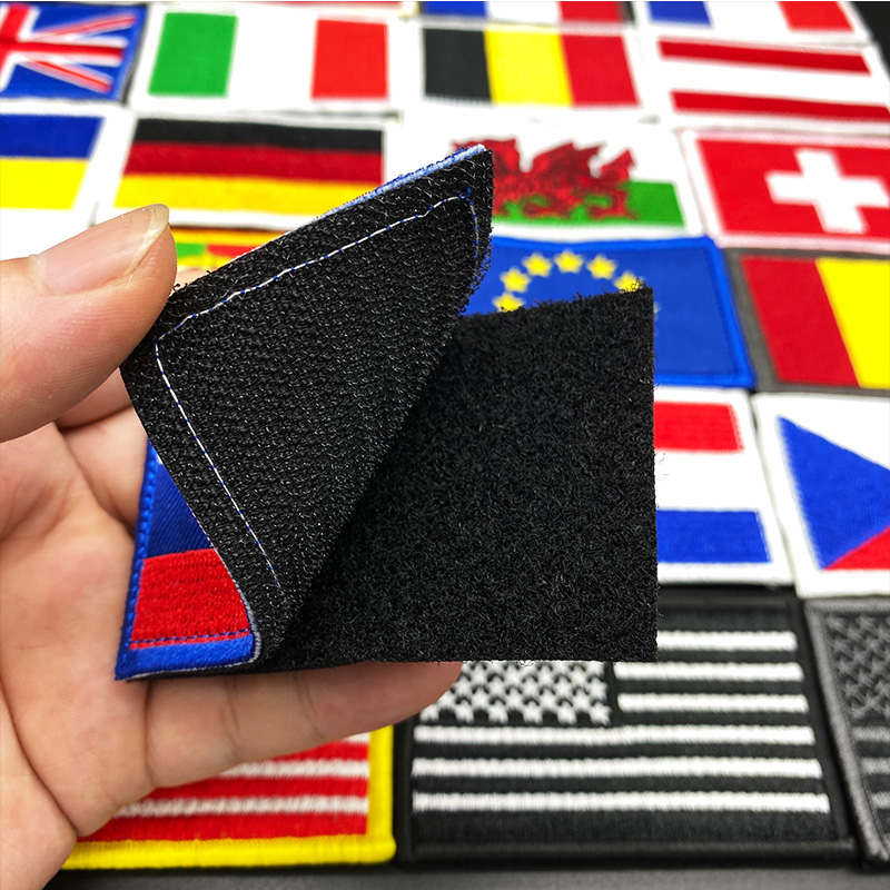 ประเทศธงปัก Hook Loop Patch รั - Embroidery Uk บทวิจารณ์และราคา