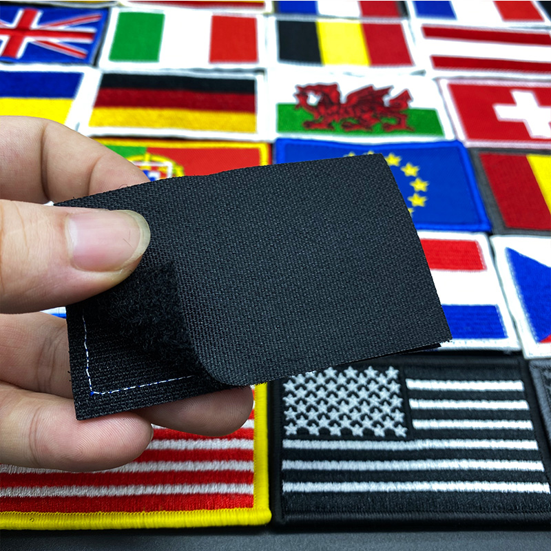 ประเทศธงปัก Hook Loop Patch รั - Embroidery Uk บทวิจารณ์และราคา