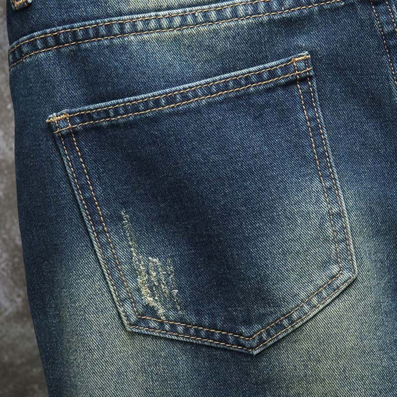 กางเกงยีนส์ขาสั้นผู้ชายสไตล์ยุ - Embroidery On Jeans บทวิจารณ์และราคา