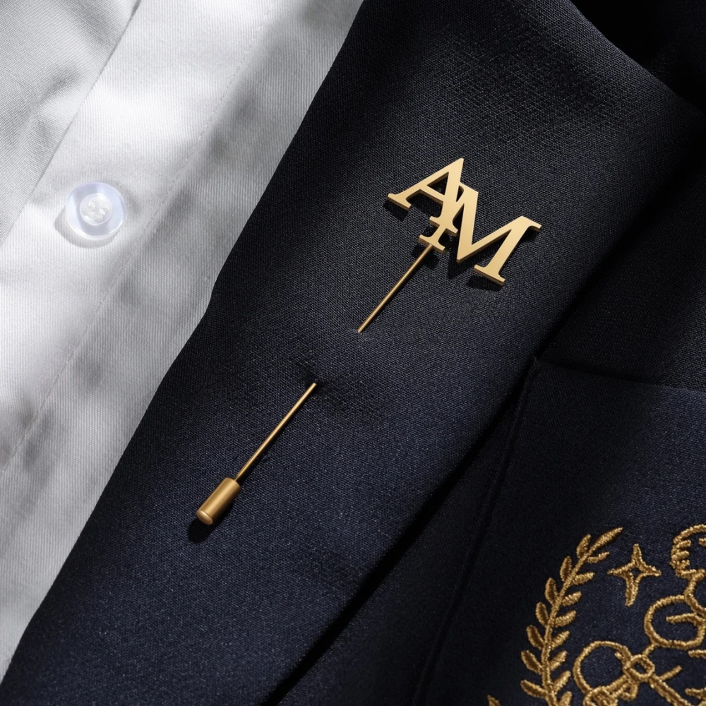 เข็มกลัดอักษรย่อแบบกำหนดเองสำห - Embroidery Name บทวิจารณ์และราคา