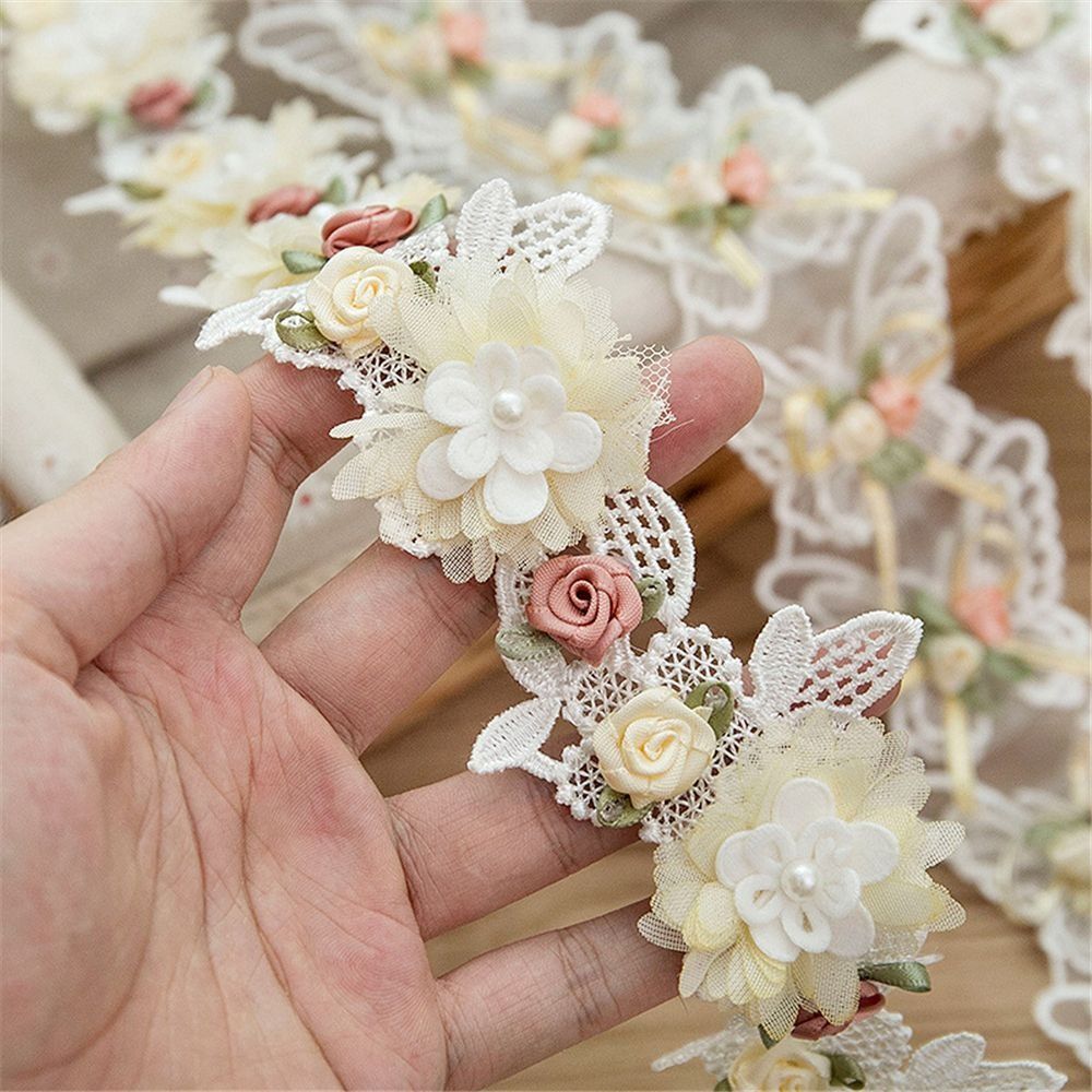ลูกไม้ปักลายดอกไม้ 3 มิติ สำหร - Embroidery Design 3D บทวิจารณ์และราคา