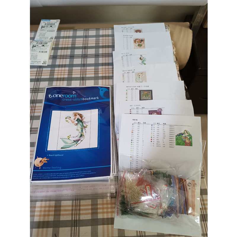 ชุดปักครอสติสใหม่ DIY ด้ายฝ้าย - Embroidery Studio บทวิจารณ์และราคา